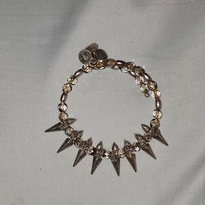 Alex and Ani Silver Spike Bracelet